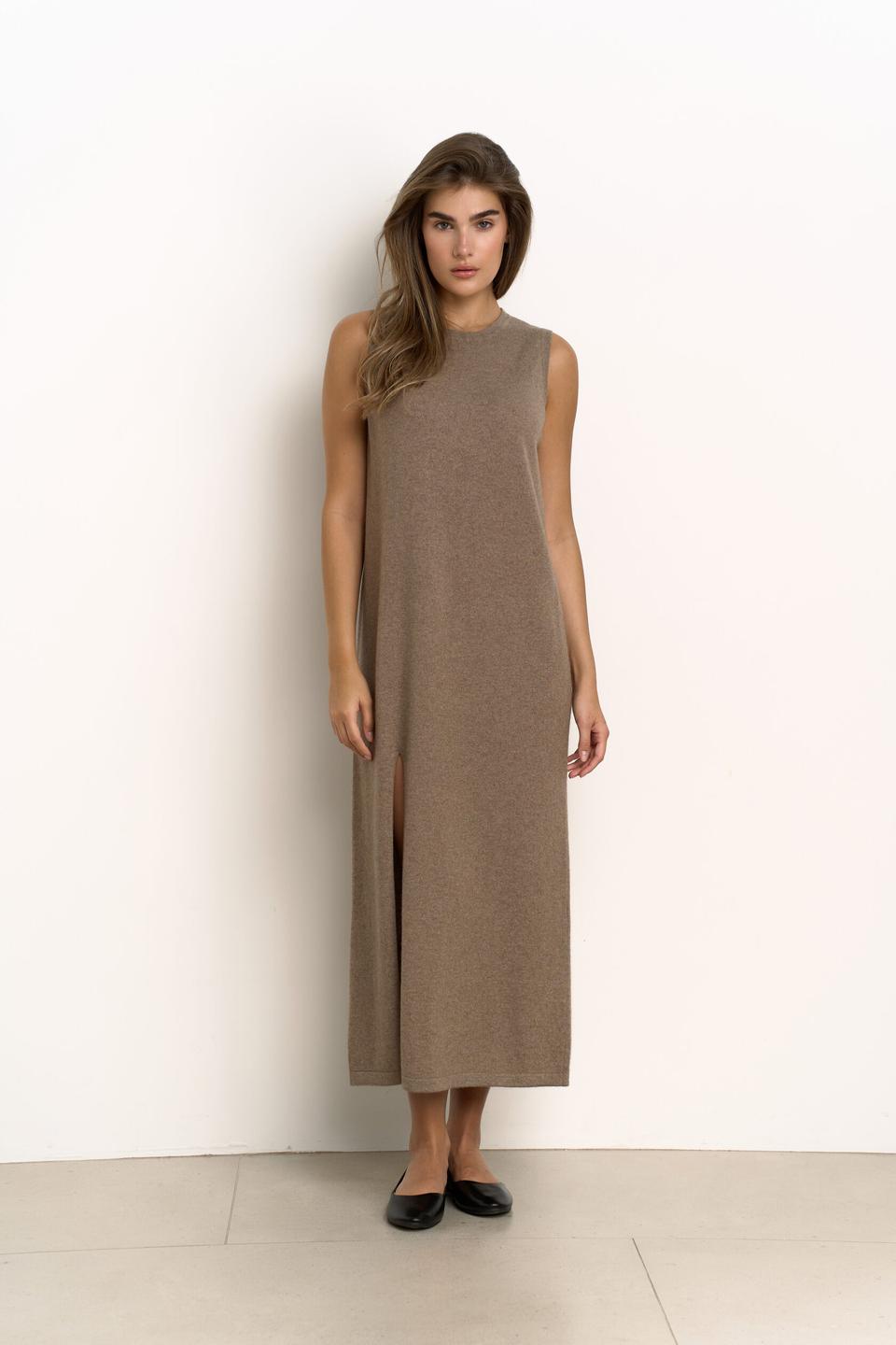 Платье Taupe из монгольского кашемира