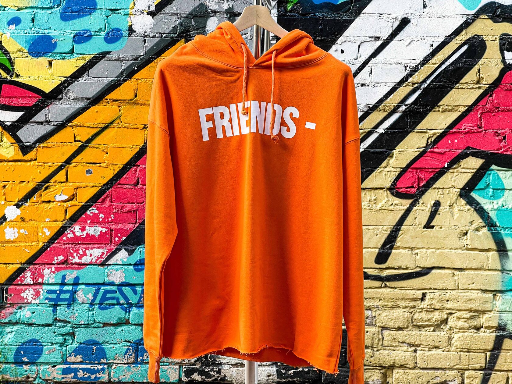 Vlone friends hoodie on sale orange