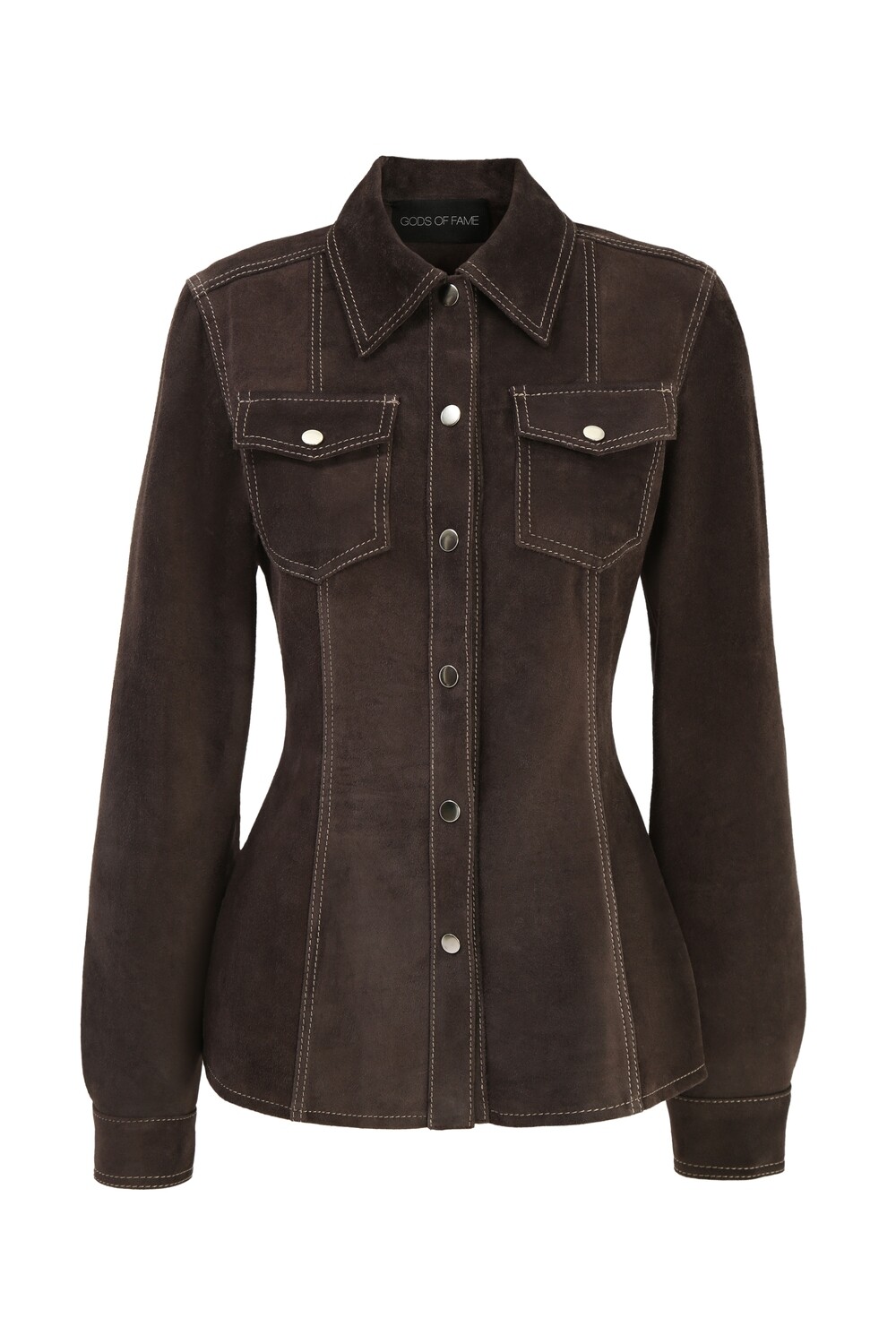 Рубашка из замши