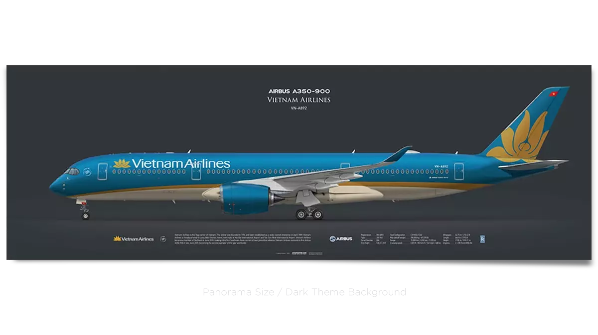 Vietnam Airlines Airbus A350-900 VN-A892 | Aviaposter
