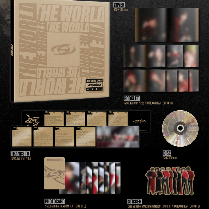 Что внутри альбома ATEEZ THE WORLD EP.FIN : WILL Digipak ver.