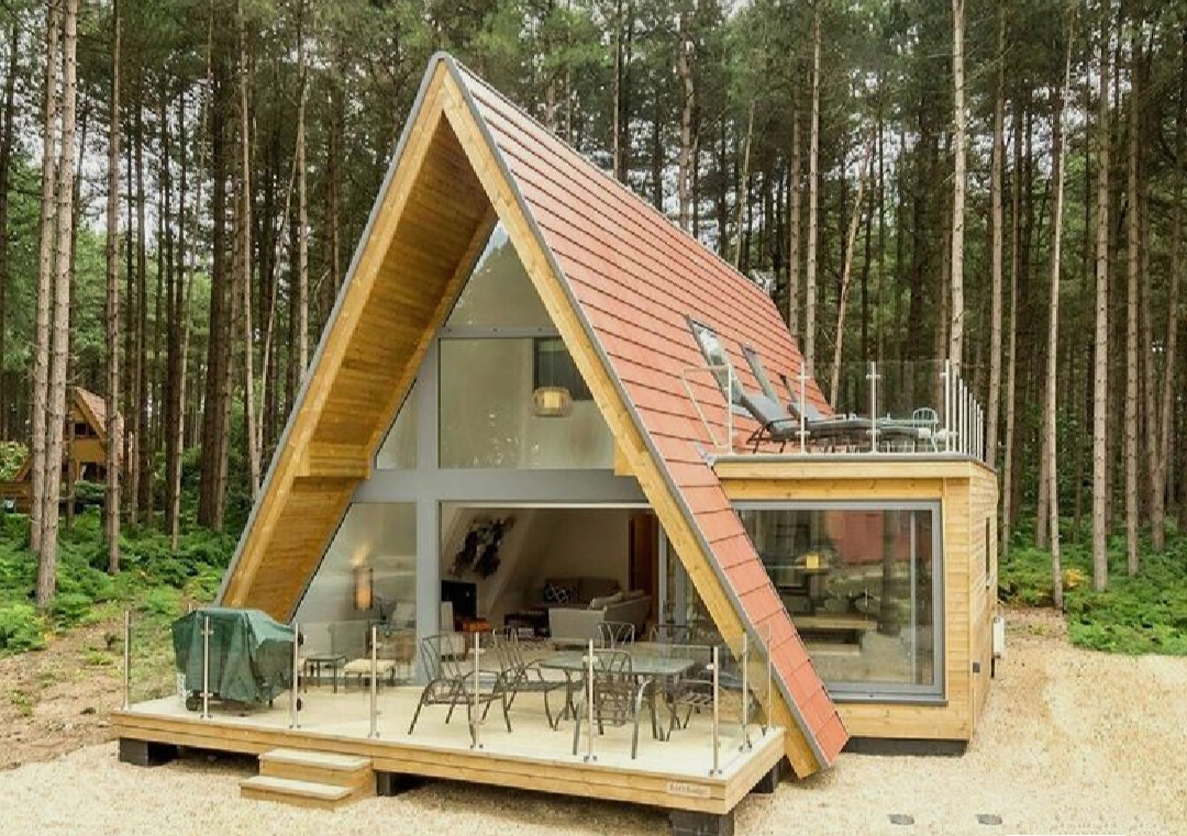 А-образный дом. A-frame. Дом шалаш.