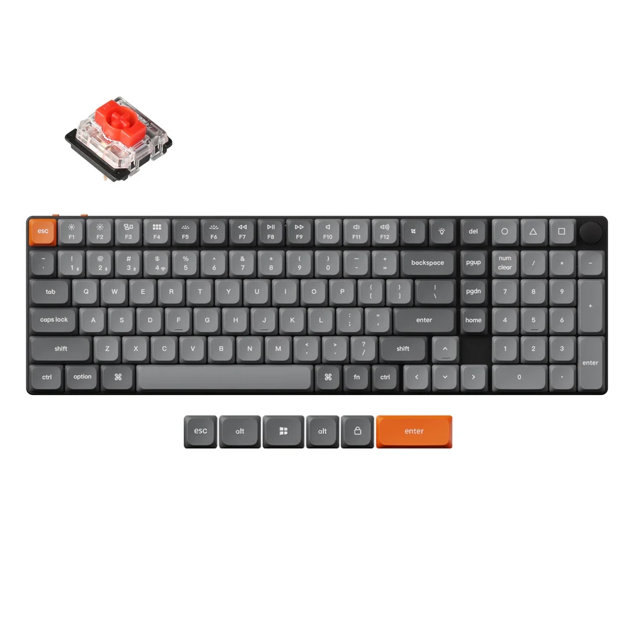Keychron K17 Max — низкопрофильная механическая клавиатура 94% с