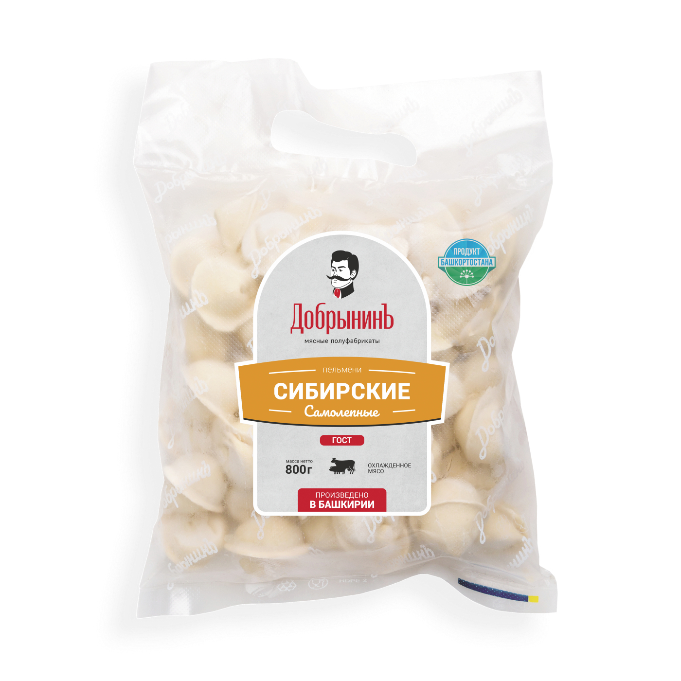 Пельмени «Сибирские» 800г - Добрынинъ