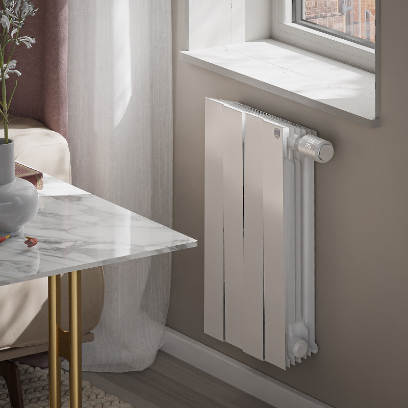 Биметаллический радиатор Royal Thermo Piano Forte 500, нижнее ТВВ, цвет ...