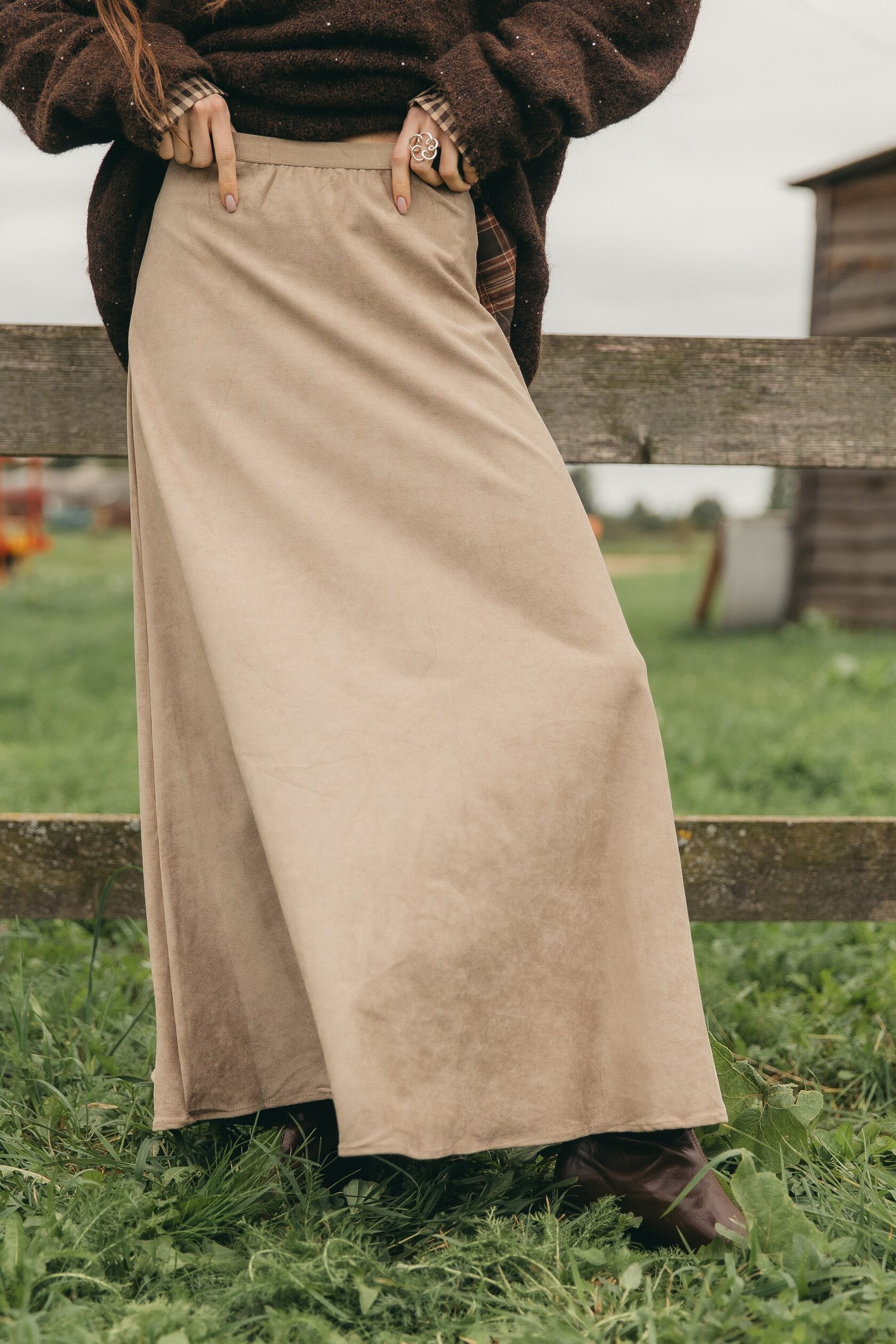 Юбка из экозамши «Мехико»