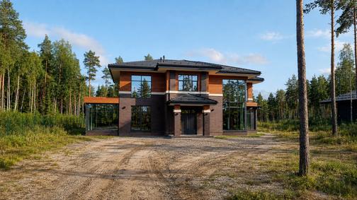 Построенный дом Райт КВ-293 — в стиле Райт, 2 этажа, фото 4