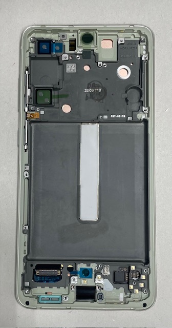 Дисплей с тачскрином Samsung (Самсунг) S21 FE / G990 (сервисный 100% оригинал) (зеленый ) с рамкой