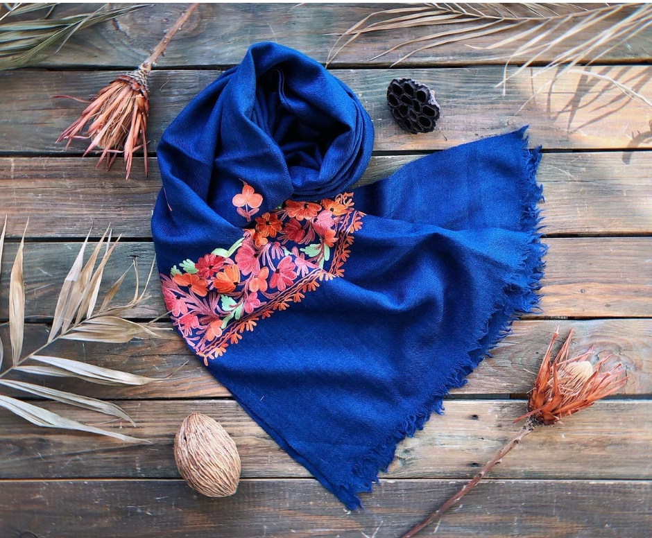 Шаль индия из шерсти