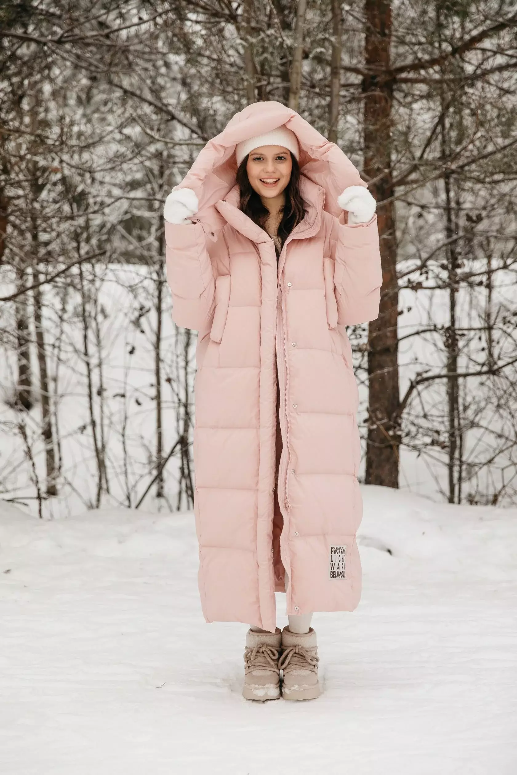 Пуховое пальто «GUSSI» макси