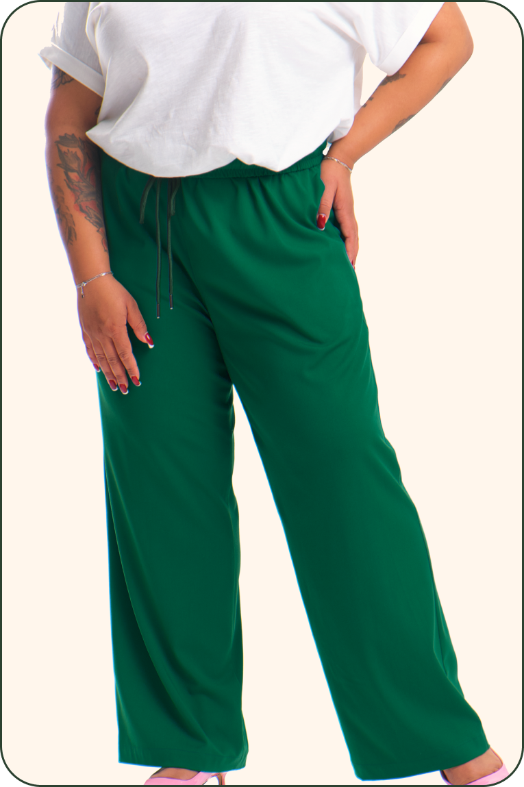 Брюки «Хризантема», зеленый