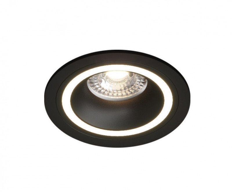 Встраиваемый светильник GU10 LED черный алюминий Denkirs DK2060-BK DK2060-BK
