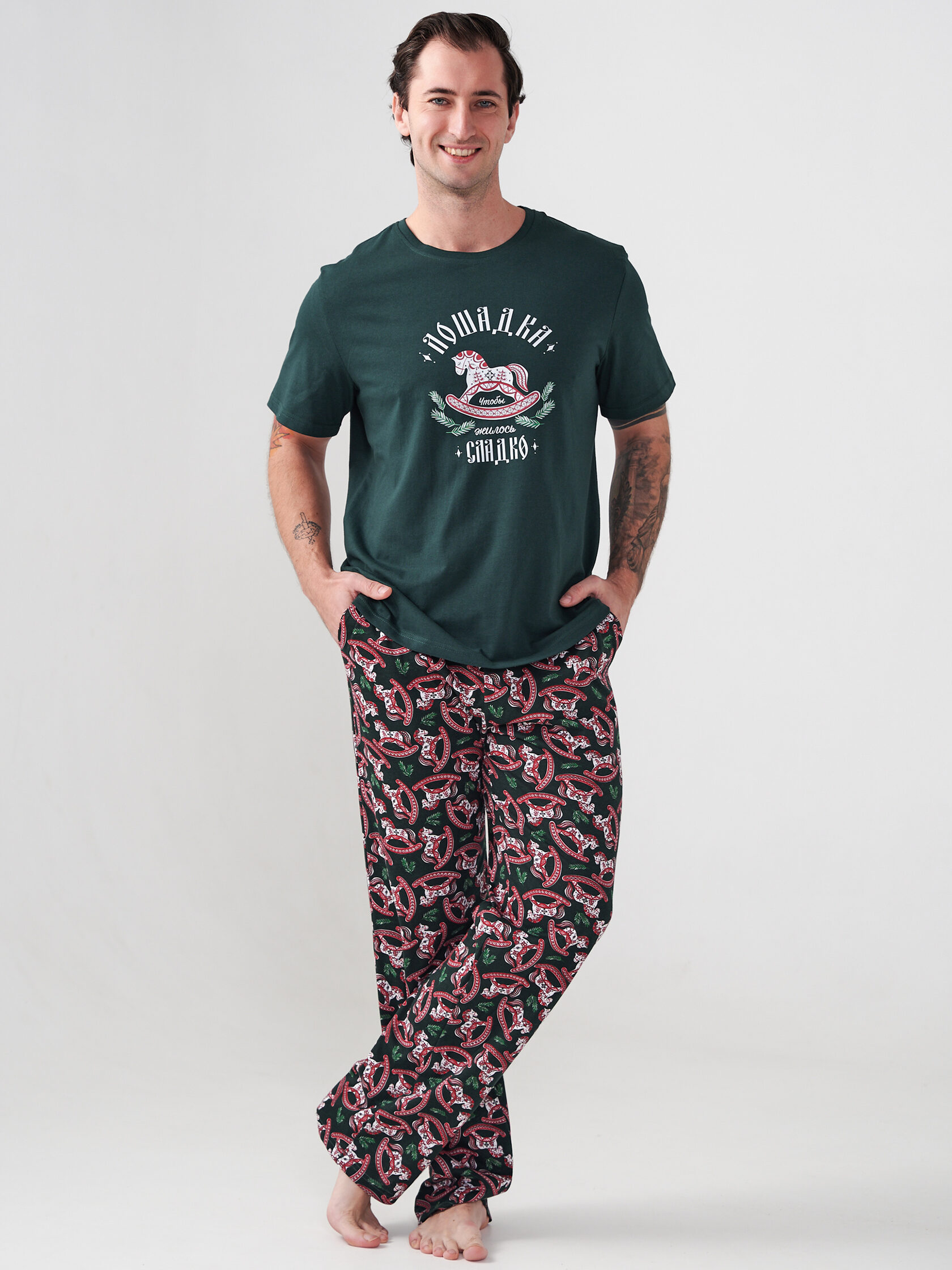 
Пижама мужская "Лошадка"