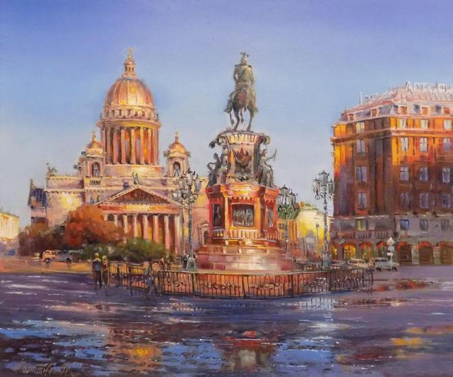 Картина «Утро. Исаакий» - Полюткин Олег
