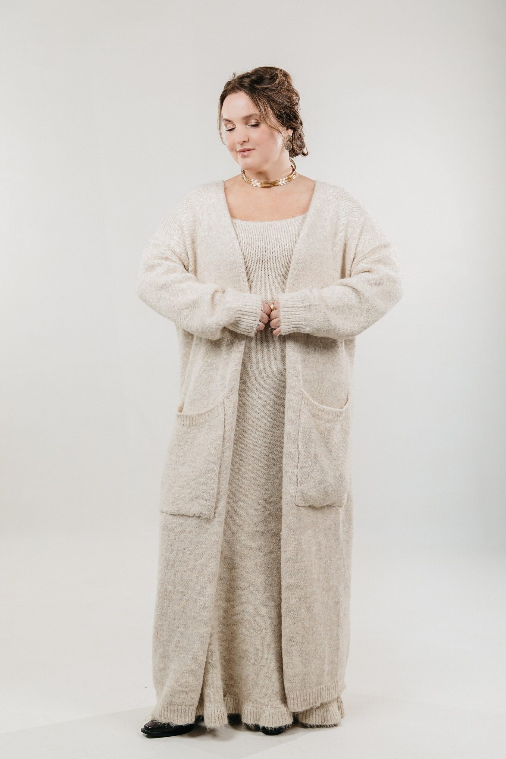 Кардиган «Связано с любовью» макси