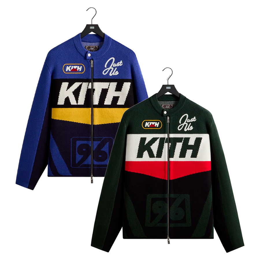 KITH ナイロンジャケット Kith Knit Moto Full Zip Jacket Stadium / Current — оригинал
