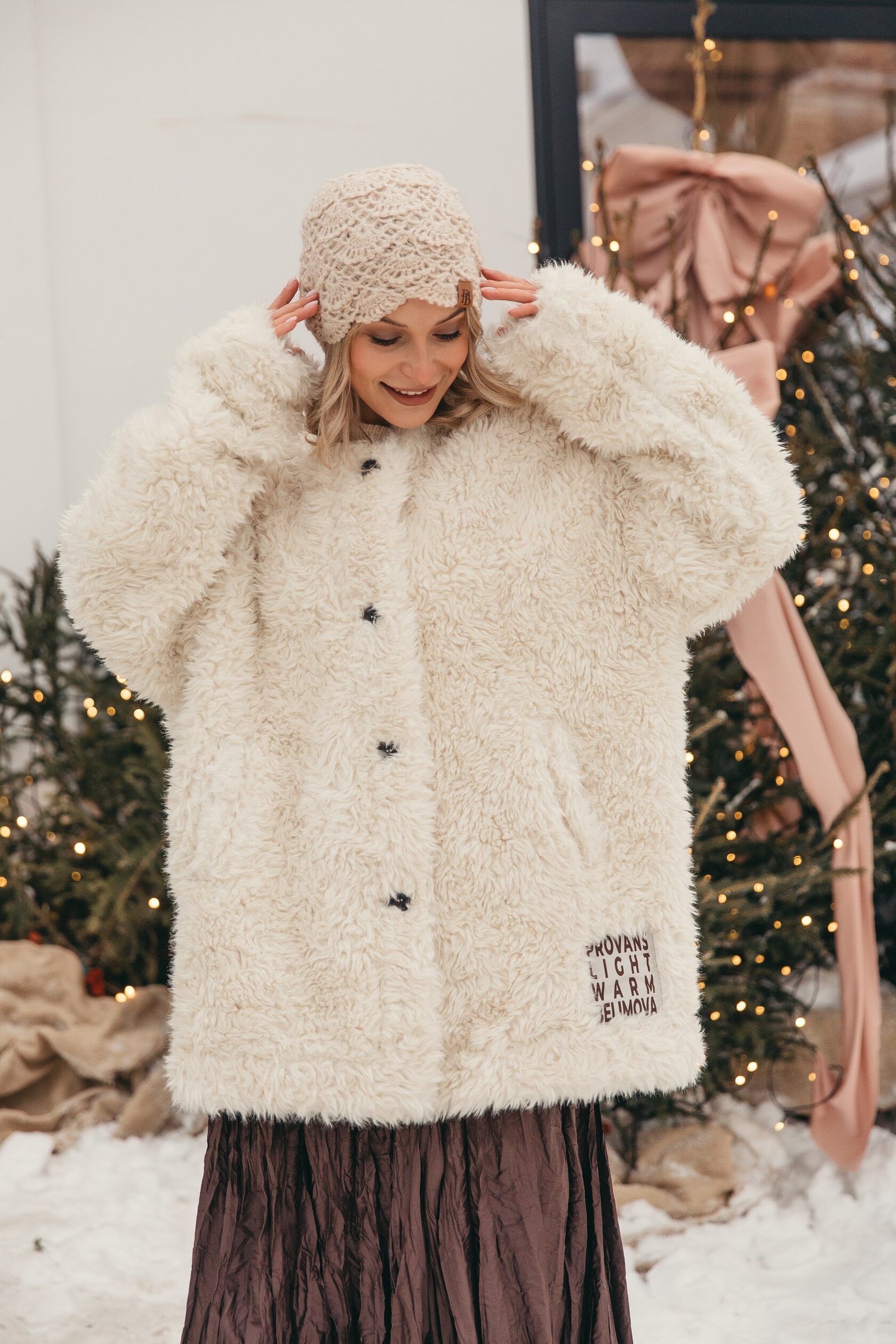 Шубка «Curly» из экомеха