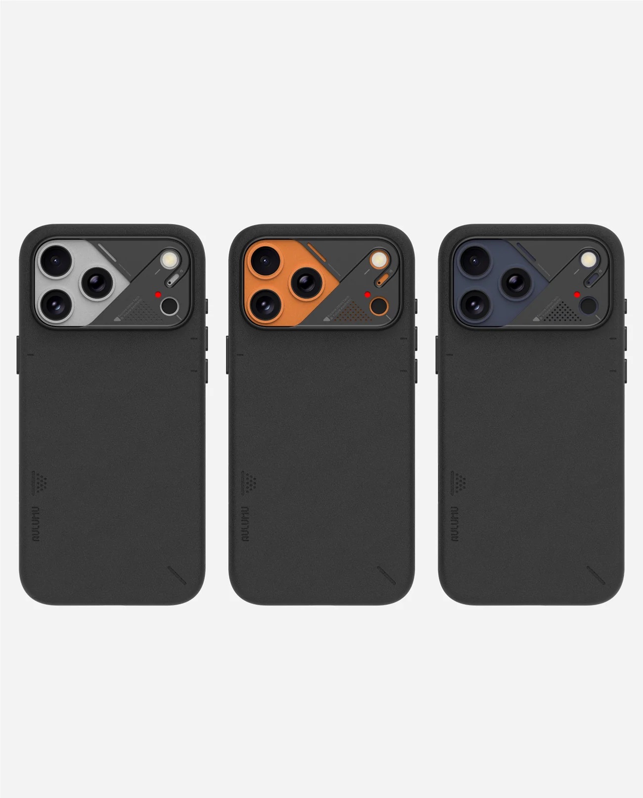 Чехол для iPhone 17 Pro series, Aulumu A17 Vegan Leather, черный