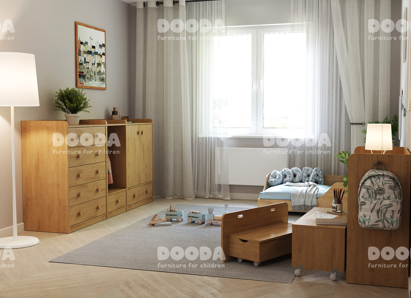 Комплект Монтессори мебели для детской комнаты Normik