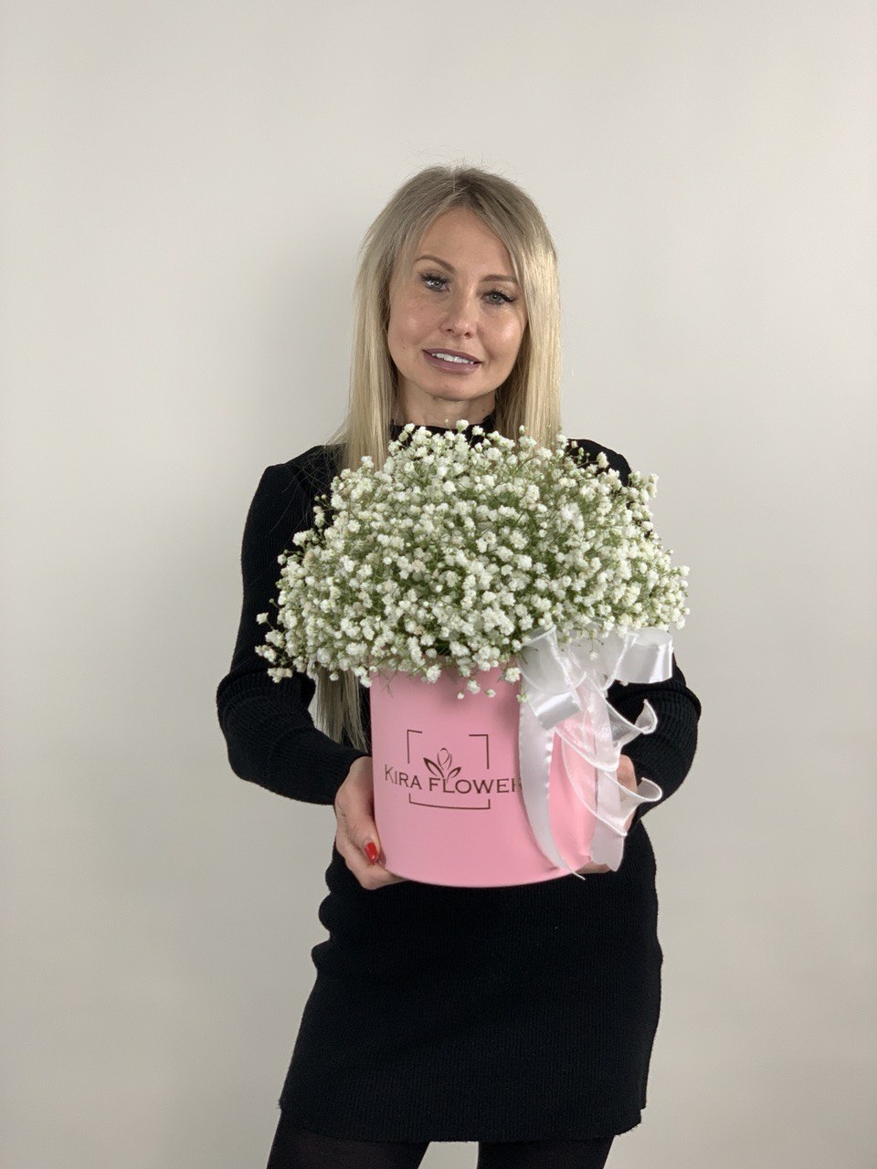 Купить Букет «Гипсофила в коробке Опти» - доставка цветов в Всеволожске