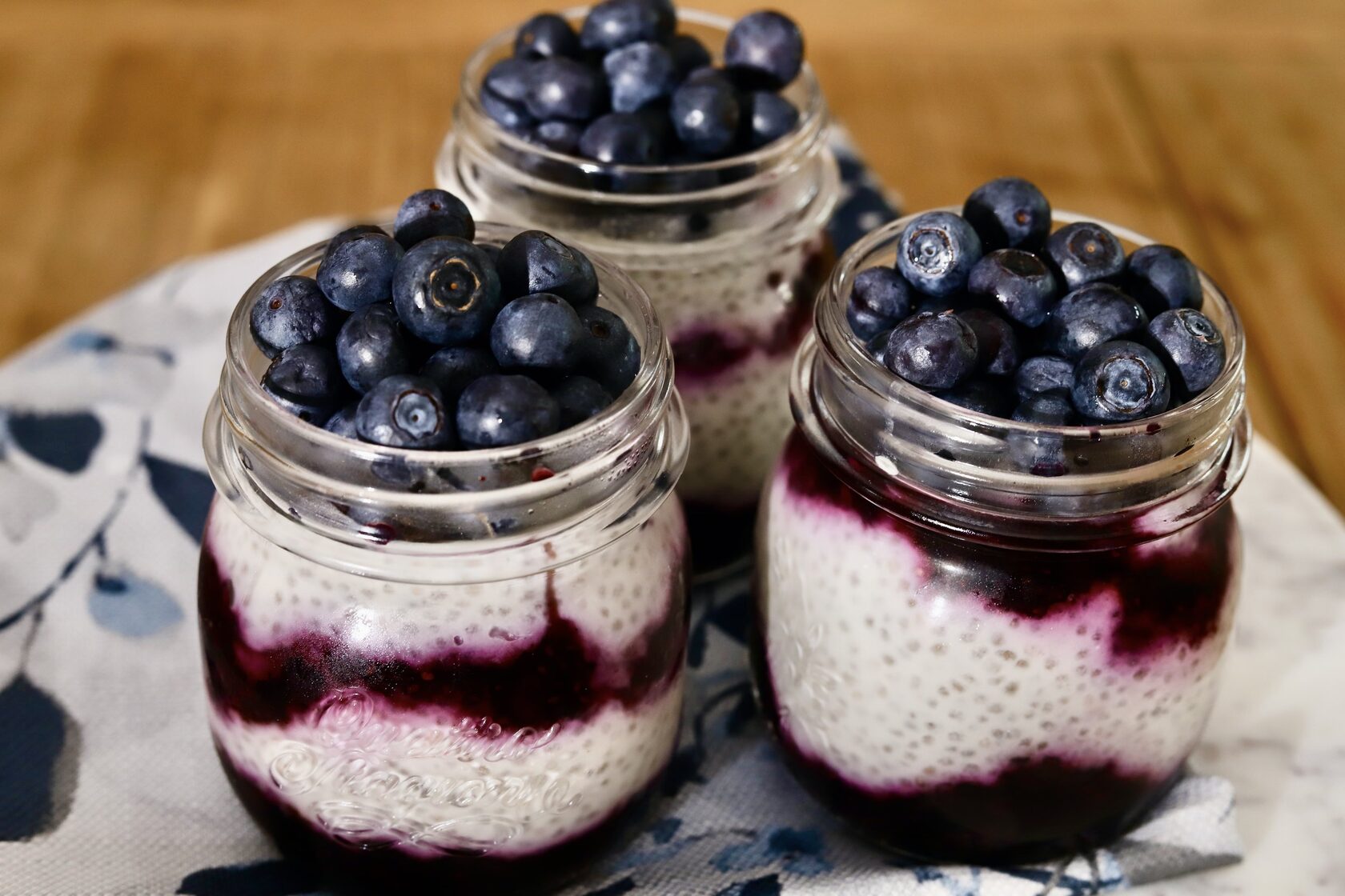 Blueberry Chia Seeds Pudding