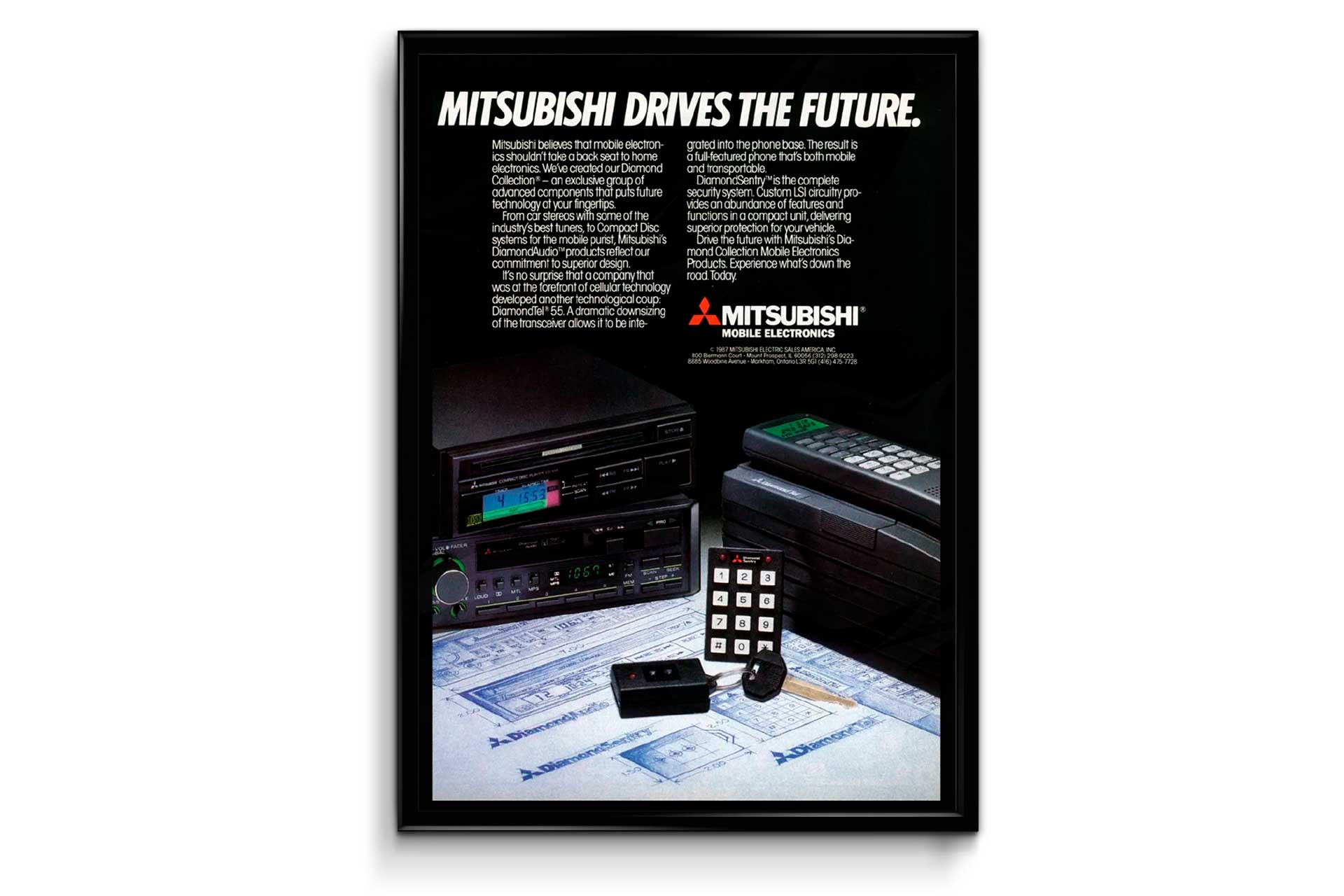 Mitsubishi drives. Mitsubishi poster.