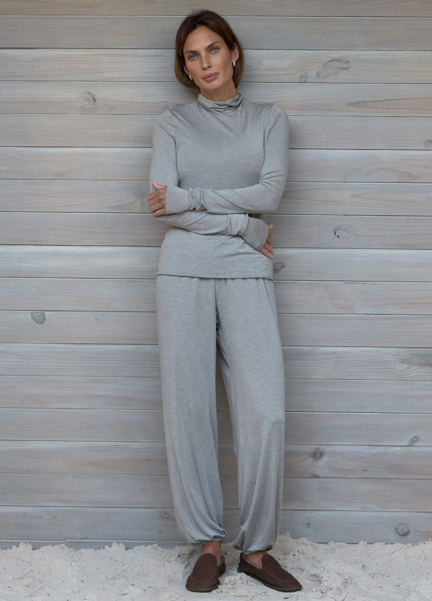 

Костюм из шерсти: водолазка + шаровары - Серый, Rich grey;серый