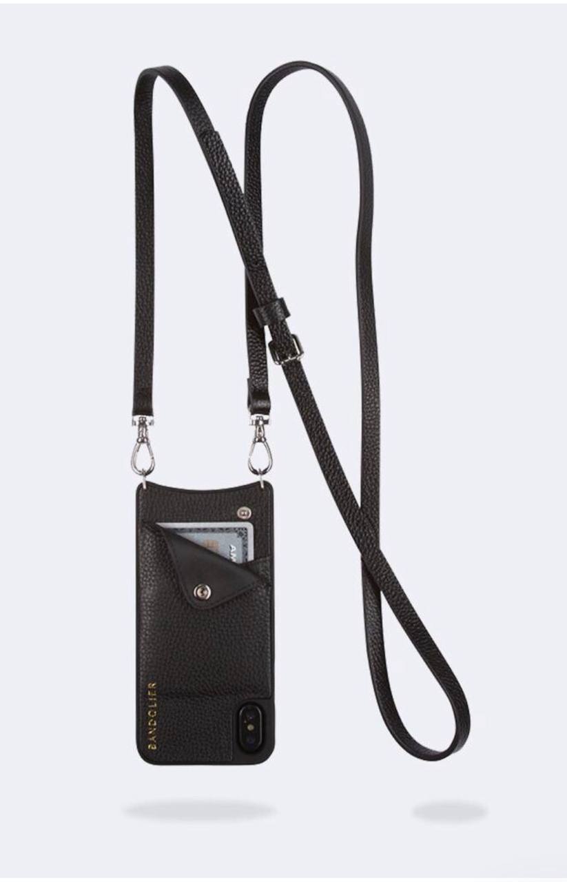 EMMA Pebble Leather Crossbody Bandolier