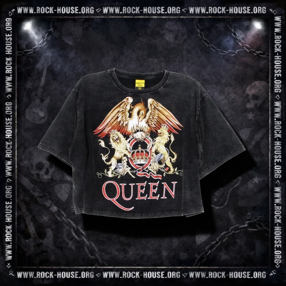 Футболка женская Queen | укороченная | варенка — фотография товара из каталога Rock House