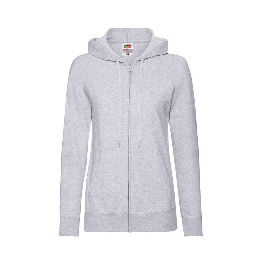 Толстовка без начеса "Ladies Lightweight Hooded Sweat", серый — фото 1