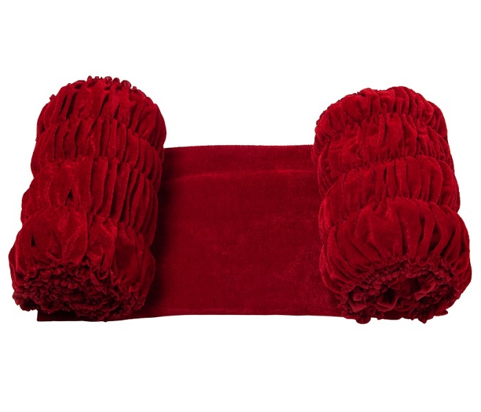 ОГБ(гв) КРАСНАЯ Обшивка из бархата гладкий верх