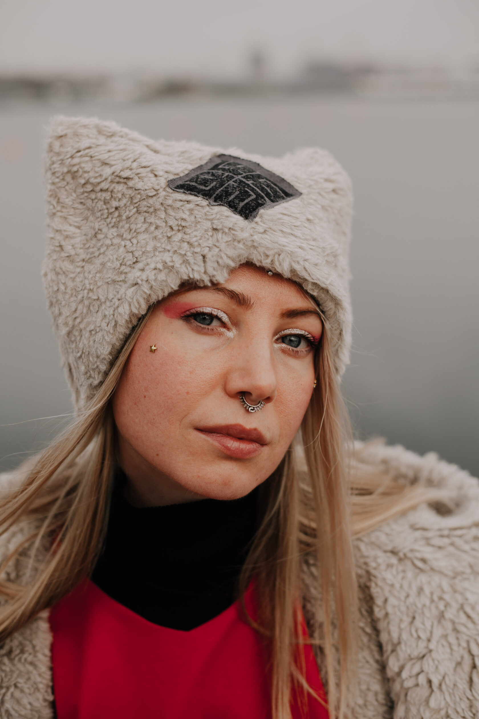 ШАПКА МиуМиу из вег-меха Натуральный беж - Ø 54 - S - Натуральный беж