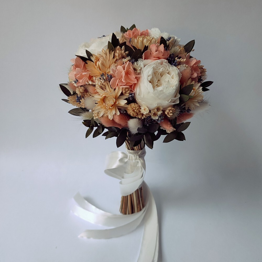 Букет невесты из сухоцветов Весенняя симфония