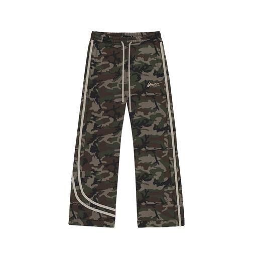 Ada Camouflage Print Deconstruct Stripe Pants