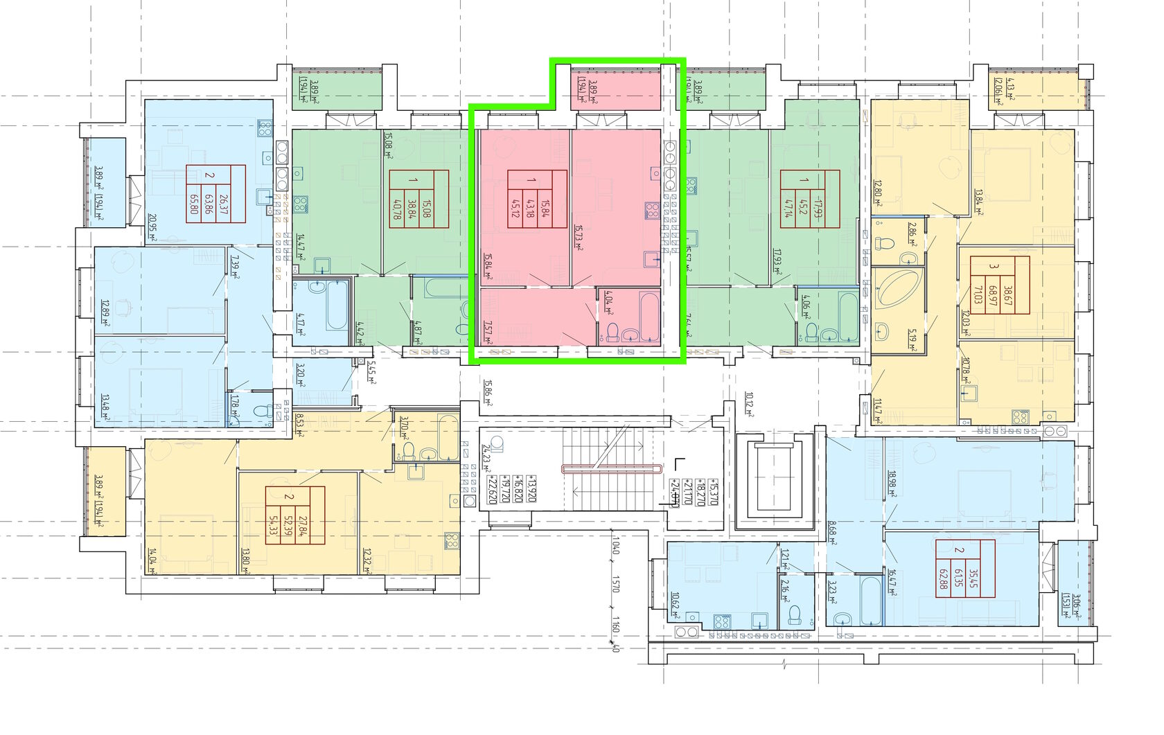 Планировка 1-комн. 5