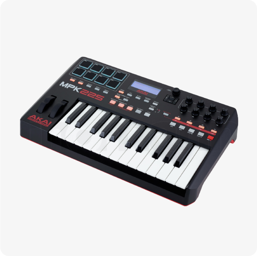 Гитарный синтезатор. Akai Pro mpk225. Akai mpk225 миди-клавиатуры. Midi-контроллер Akai mpk225. Midi-клавиатура Akai mpk25.