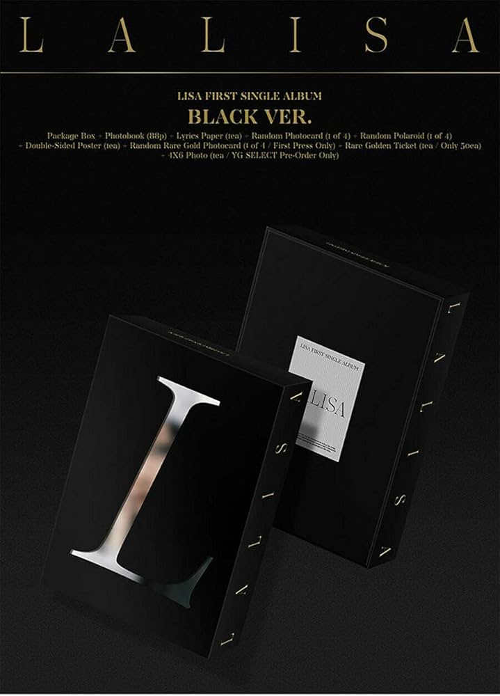 Сингл-альбом Лисы LALISA (Black Ver.)