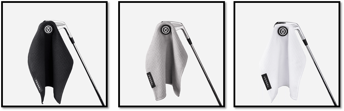 Полотенце для гольфа Vessel Magnetic Golf Towel | 10" x 10"