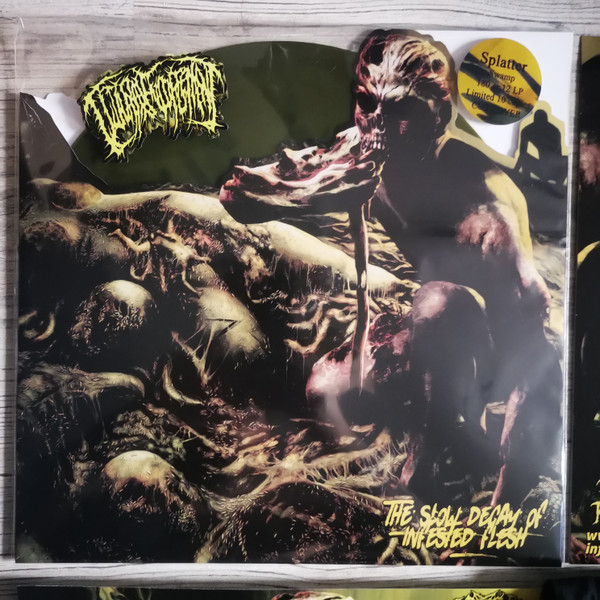 Guttural Engorgement – The Slow Decay Of Infested Flesh LP Cut Cover Splutter — фотография товара из каталога Rock House
