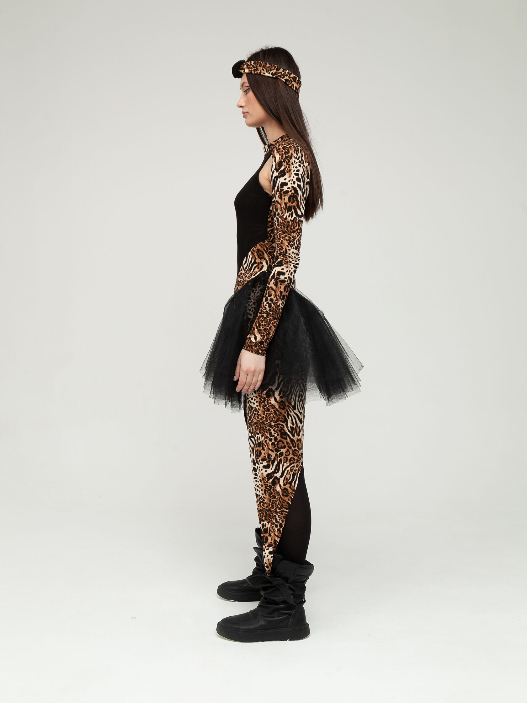 Платье БАЛЕТ леопард - S - Леопард