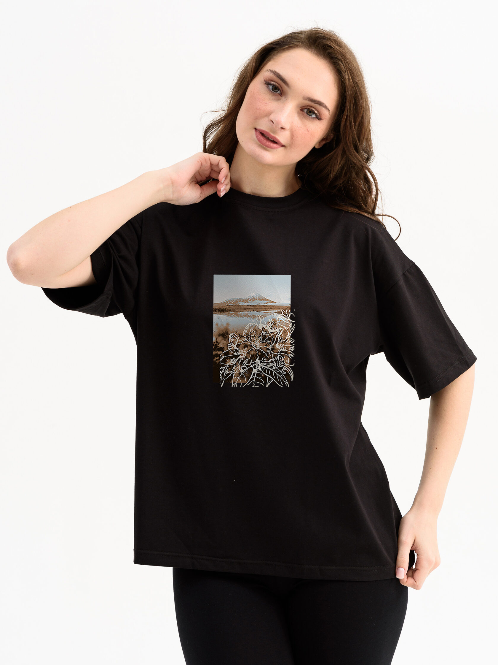 
Футболка женская "Оверсайз.Природа"