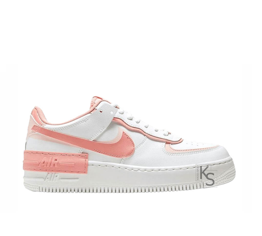 Af1 shadow white online pink