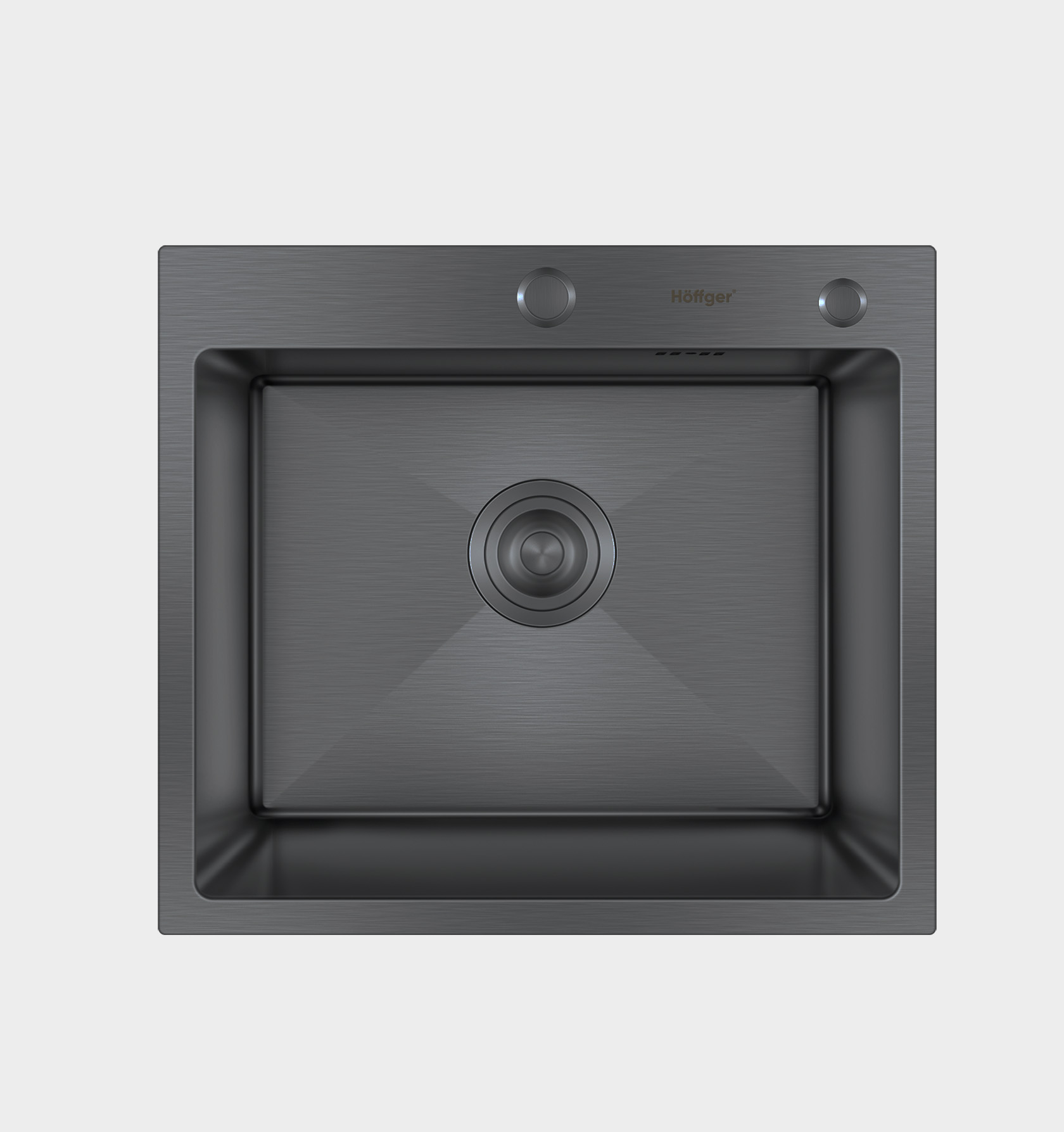 Мойка для кухни Hoffger 7850-L Black (Чёрная)