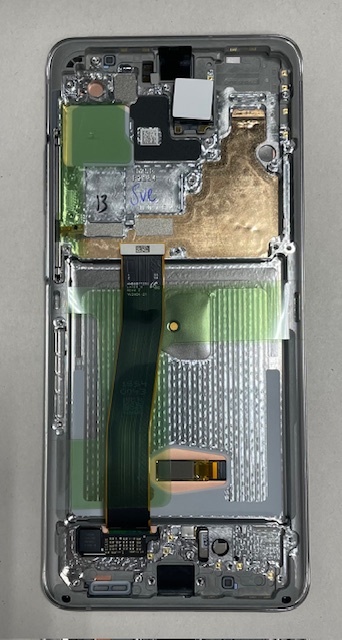 Дисплей с тачскрином Samsung (Самсунг) S20 Ultra / G988 (сервисный 100% оригинал) (белый) с рамкой