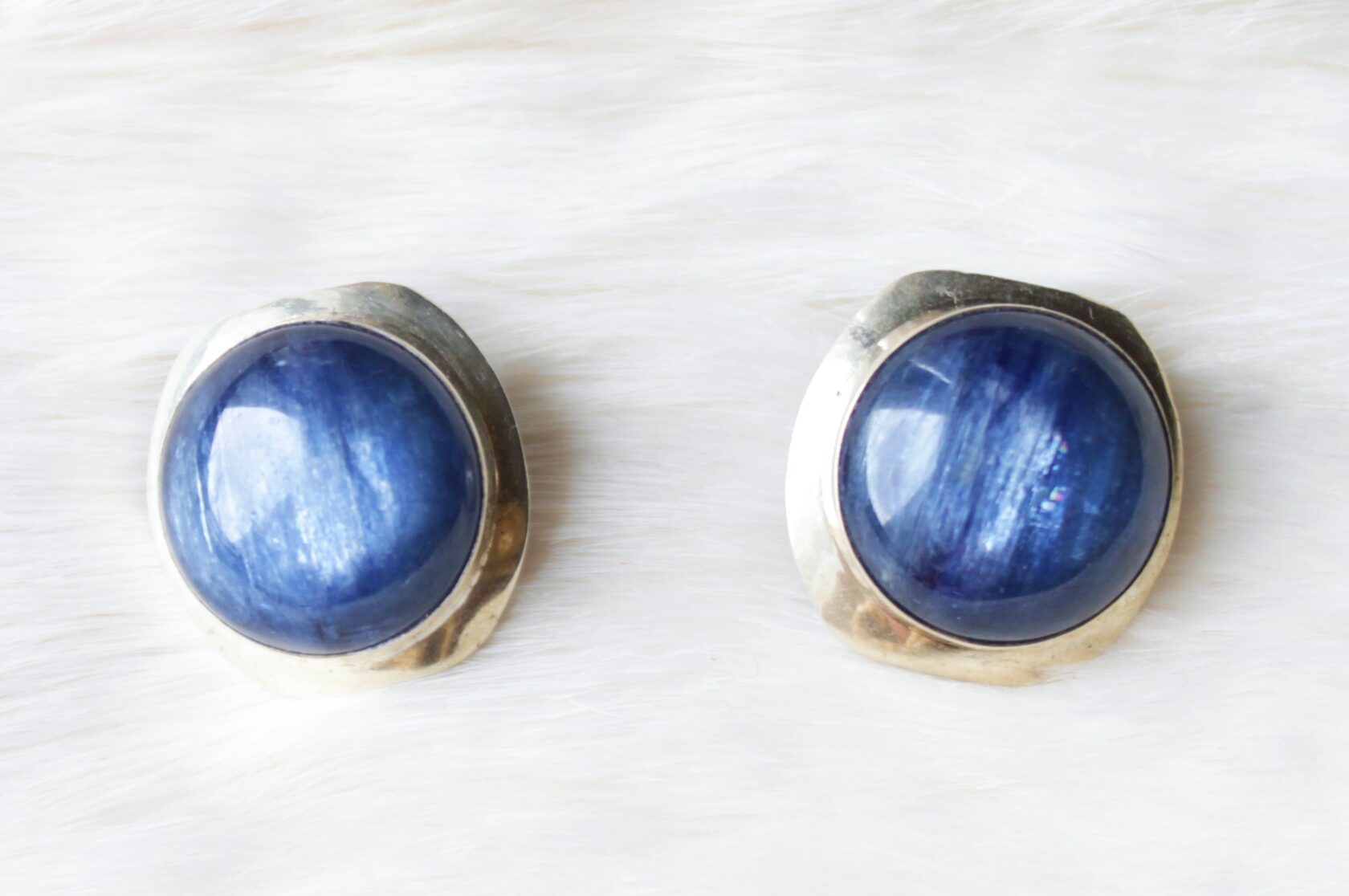 серьги с кианитом круглые - купить в интернет-магазине 100URAL