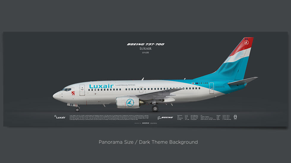 Luxair Boeing 737-700 LX-LGS | Aviaposter
