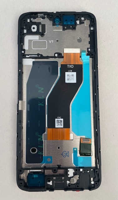 Дисплей с тачскрином Tecno Spark GO 2 (черный) оригинал в рамке