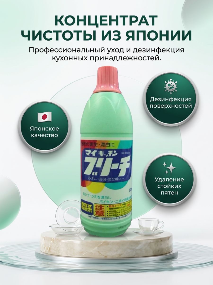 Кухонный отбеливатель Rocket Soap My Kitchen Bleach, 600 мл, упаковка товара