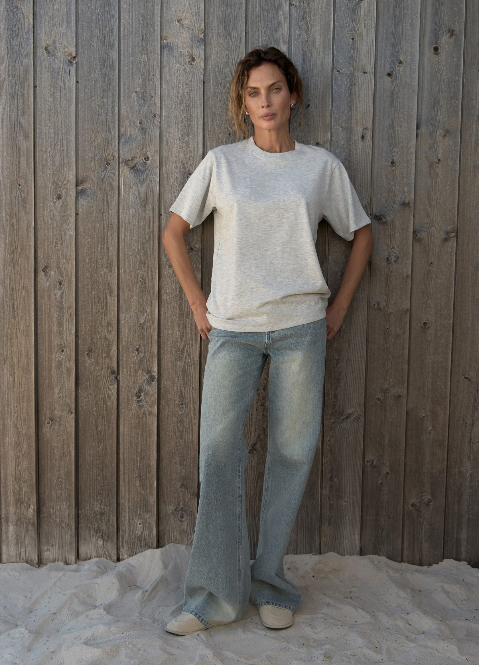 

Футболка базовая из плотного хлопка - Серая, Cozy grey;серый