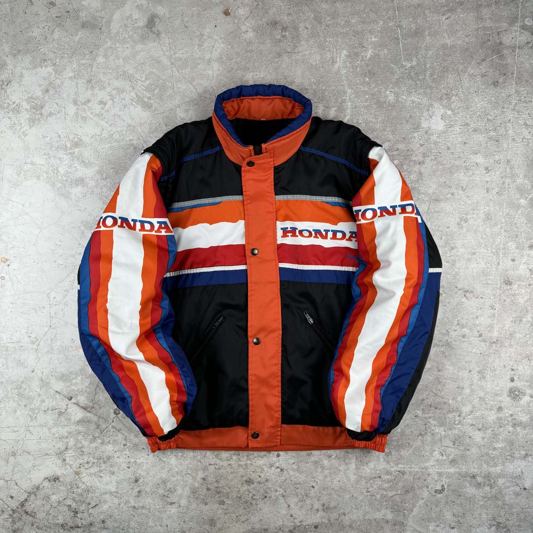 Honda racing jacket 2in1 detachable sleeves Rare Vintage 90 s Honda